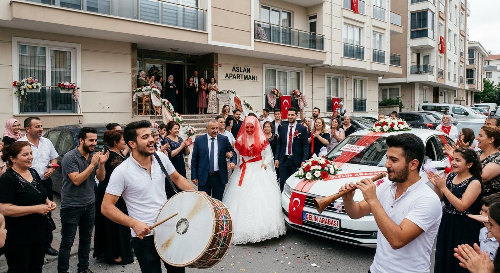 Restoran önü düğün davul zurna